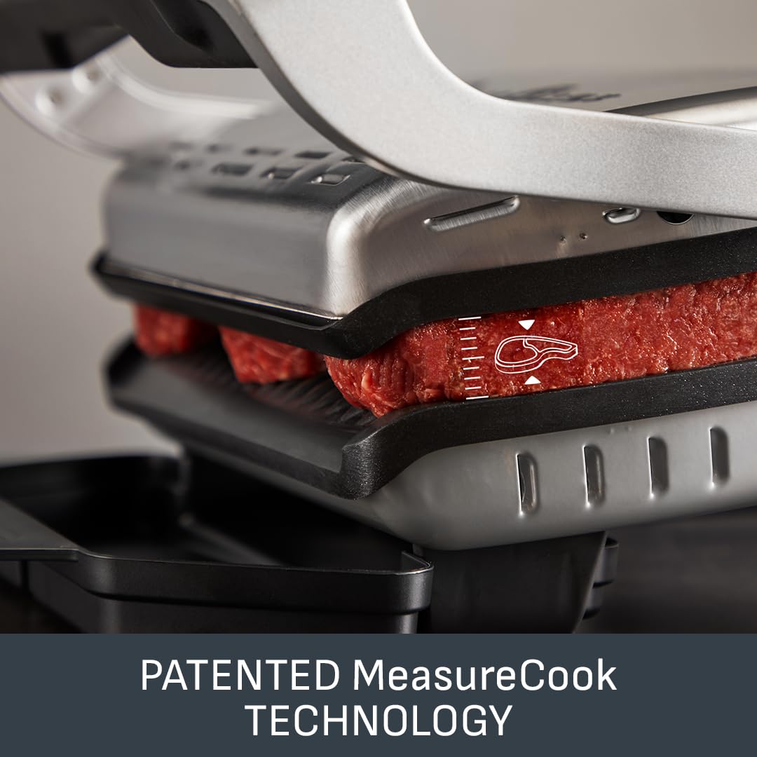 Tefal Optigrill Plus XL, 9 Cooking Programs, Measure Cook Technology, Temperature Intelligence, Removable Non-Stick Plates