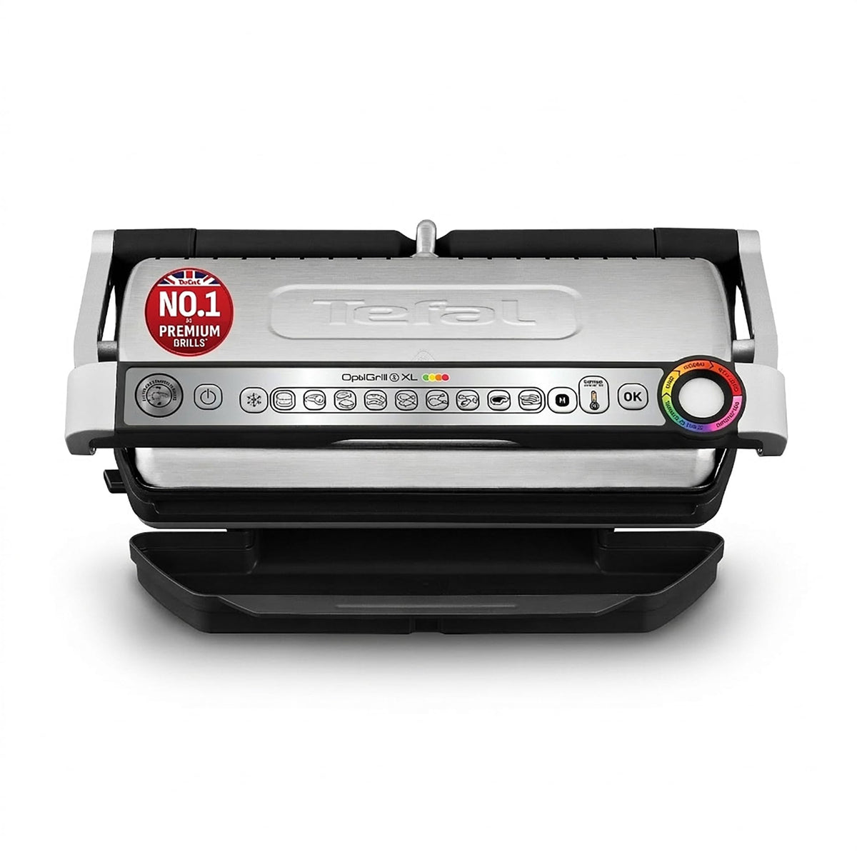 Tefal Optigrill Plus XL, 9 Cooking Programs, Measure Cook Technology, Temperature Intelligence, Removable Non-Stick Plates