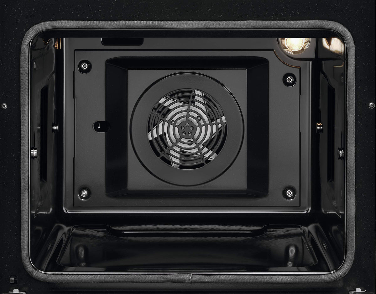AEG 5000 Series SurroundCook Double Cavity Electric Cooker with Ceramic Hob, CCX6501ACM, Capacity 77/39L