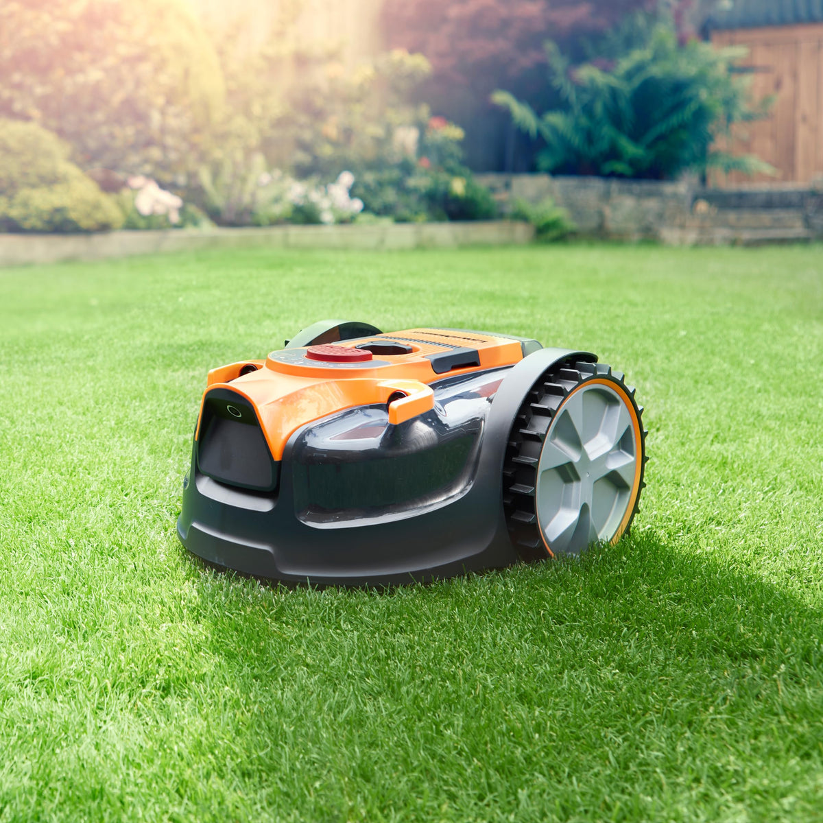 LawnMaster OcuMow® 16 Drop and Mow Robot Lawnmower with MX 24V 4.0Ah lithium battery and fast charger. No Boundary Wire