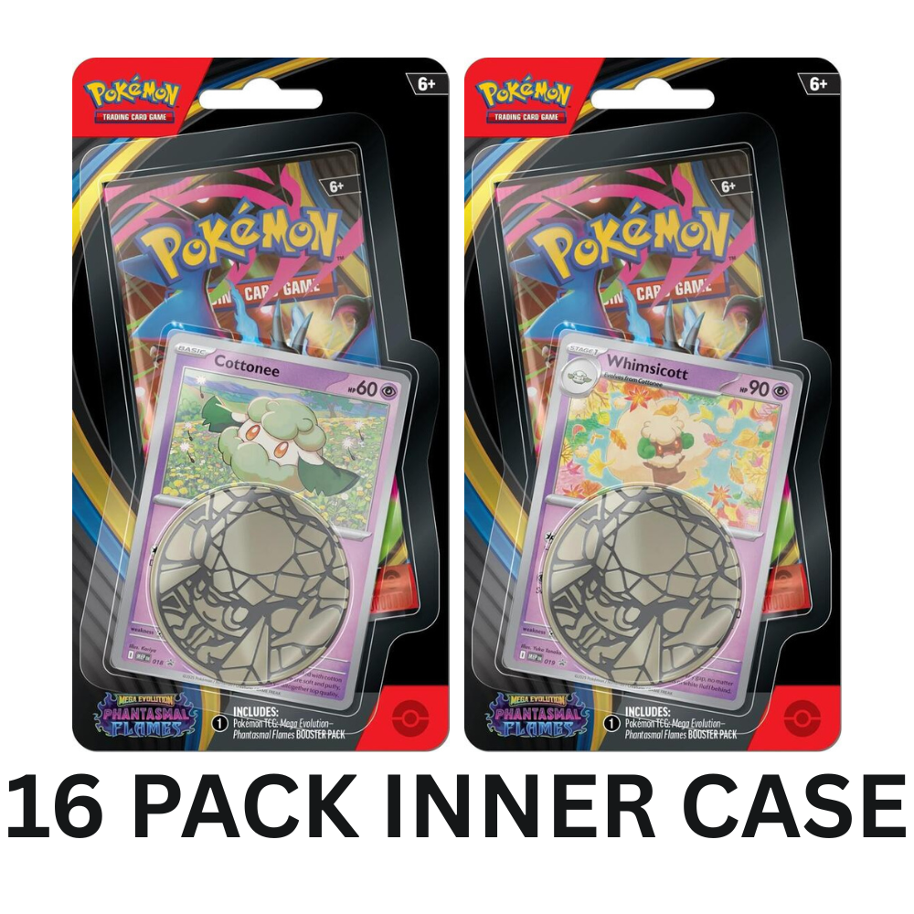 Pokemon Phantasmal Flames Checklane Blister Pack 16 Pack Inner Case