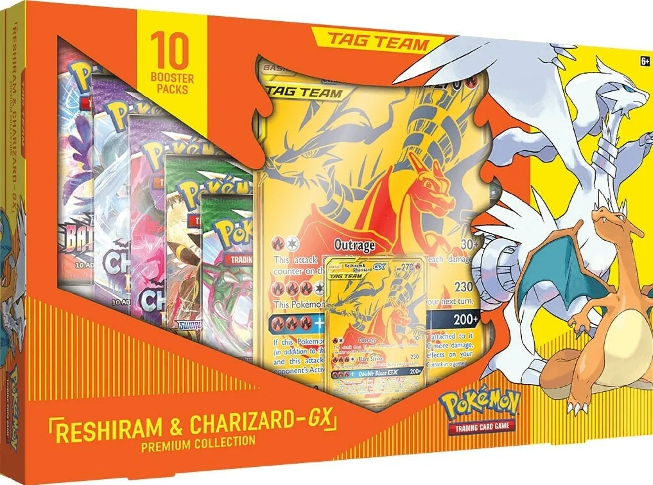 Pokemon Reshiram & Charizard  GX Premium Collection Box