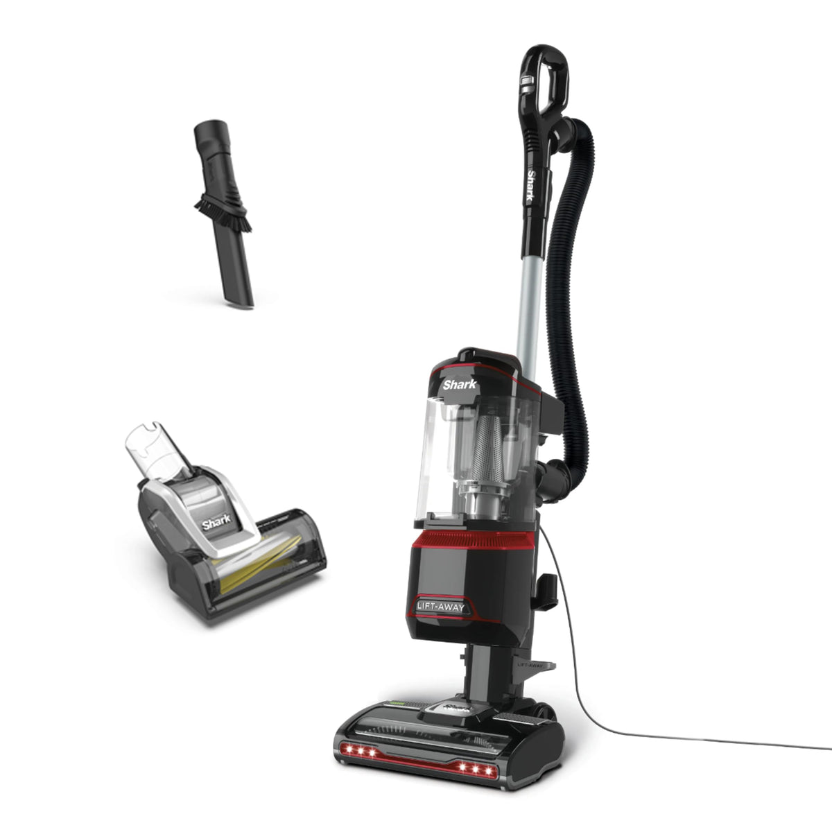 Shark Corded Upright Vacuum Cleaner 1.1L with Lift-Away Technology, Pet Model, LED Headlights, Anti-Allergen, 8m Cord, 750W, Pet