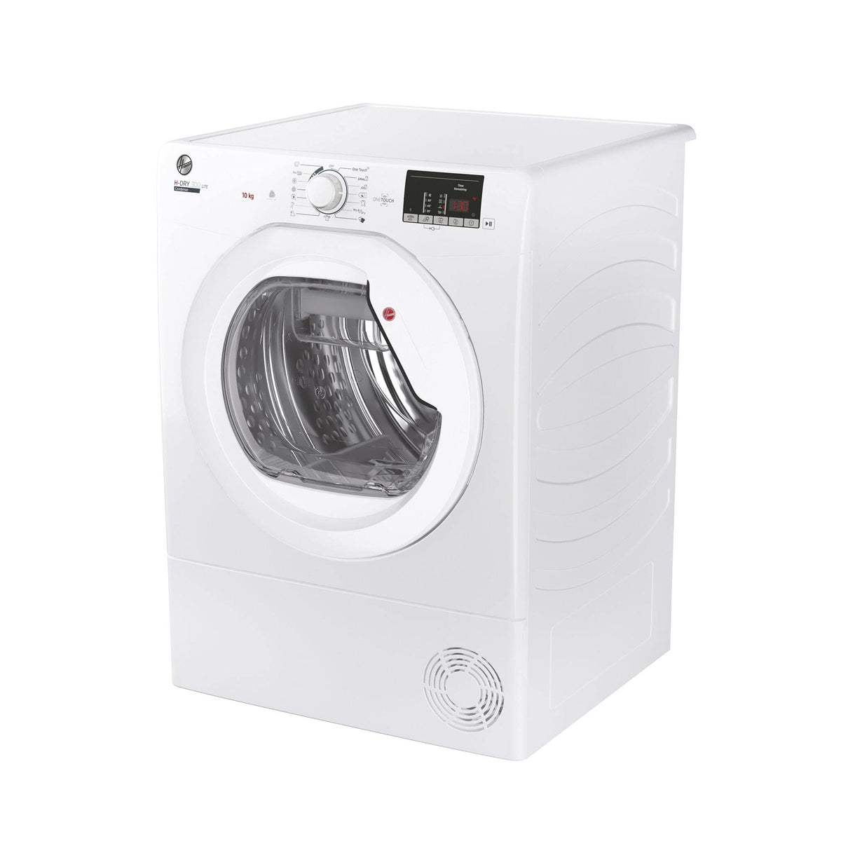 Hoover HLEC10DE H-Dry 300, 10kg, Condenser Tumble Dryer, Aquavision, White, Sensor Dry, NFC
