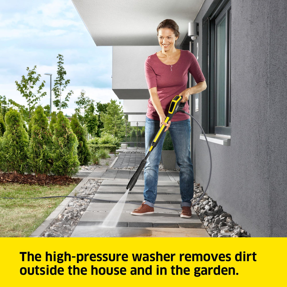 Kärcher K 4 Power Control Flex Pressure Washer, max. 130 bar,Flow Rate:420 l/h,Area Coverage: 30 m²/h,Water Filter,Weight: 11.5 kg