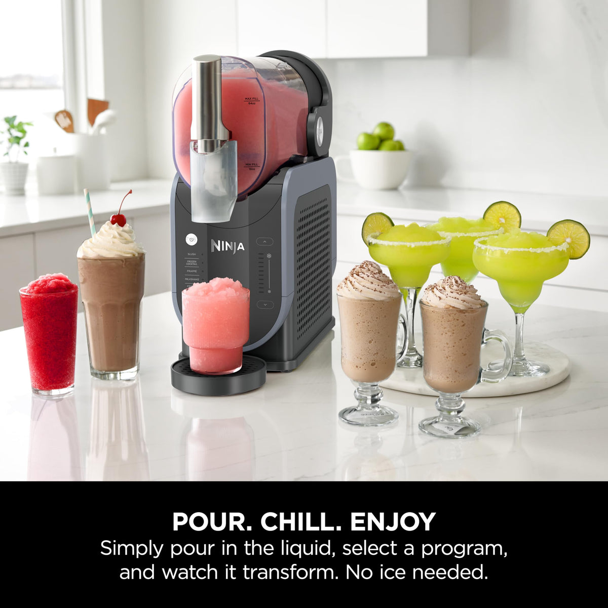 Ninja SLUSHi Frozen Drinks Maker, Create Slush, Frozen Cocktails, Frappé, Milkshakes & Frozen Juice, No Ice or Preperation Needed