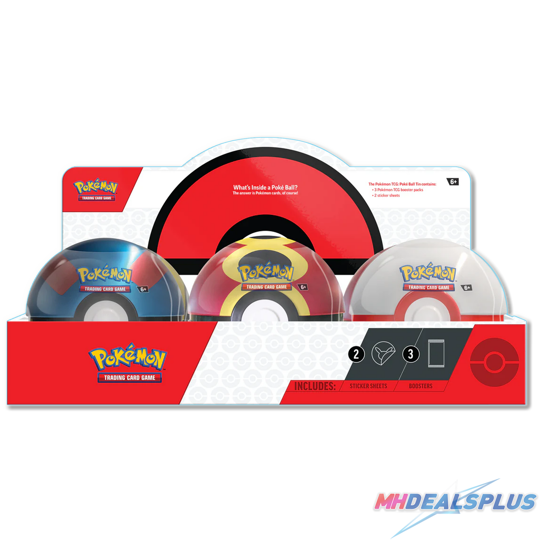 Pokemon 2025 Q4 Poke Ball Tin Display Case