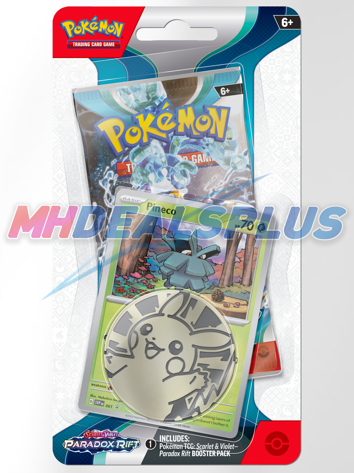 Pokemon Paradox Rift Checklane Blister Pack Sealed Case | 16 Booster Packs