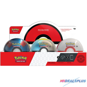 Pokemon 2024 Q4 Poke Ball Tin DIsplay Case - 18 Booster Packs