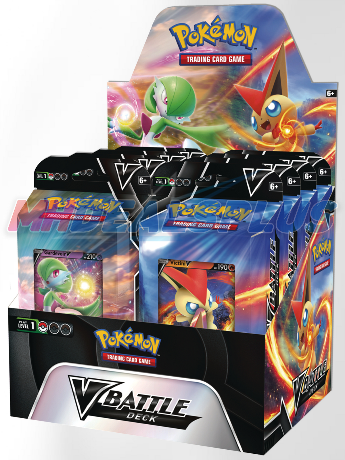 Pokemon TCG: Victini V Battle Deck & Gardevoir V Battle Deck Sealed Case - 8 Battle Decks