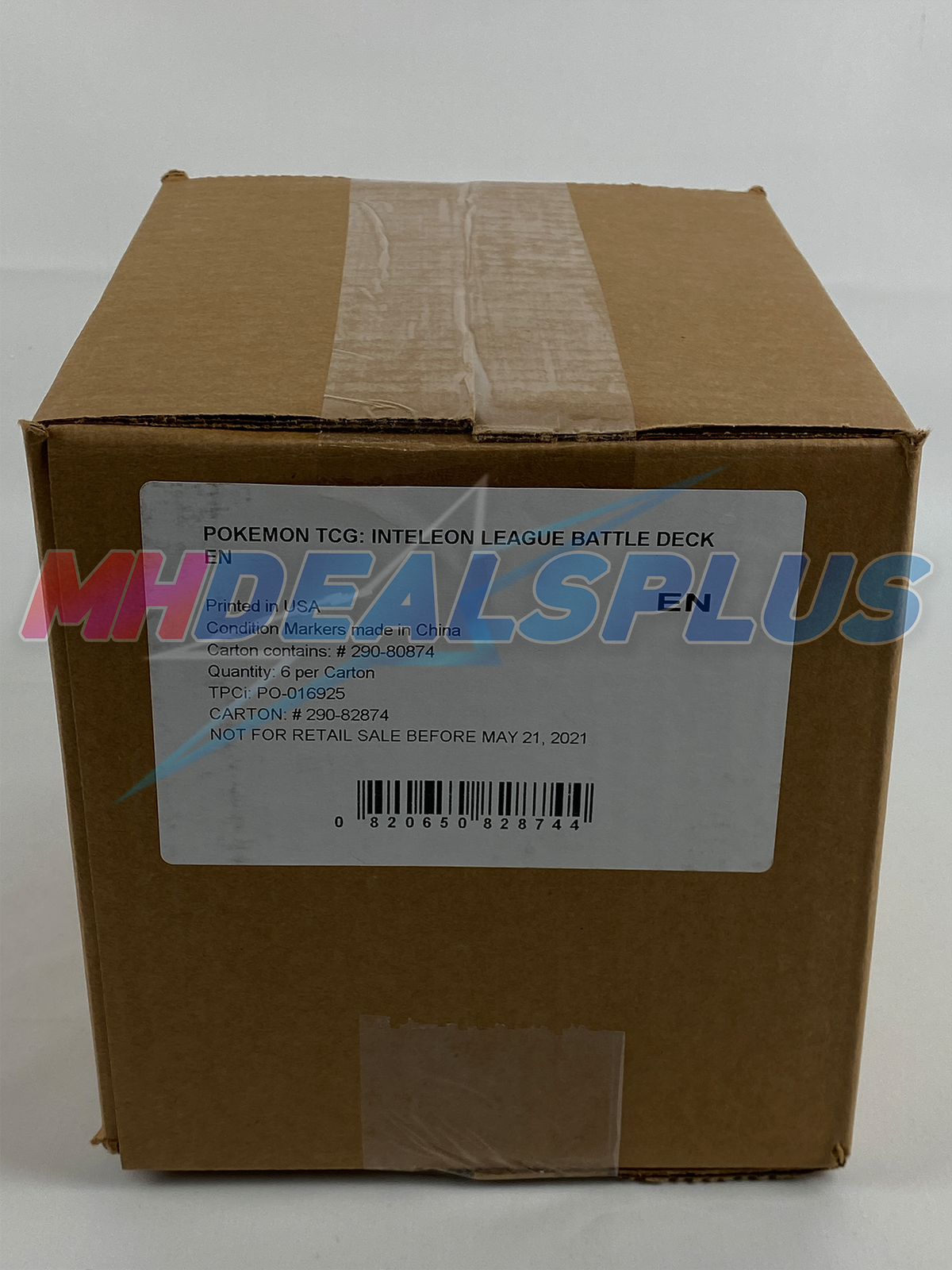 Pokemon TCG: Inteleon VMAX League Battle Deck Sealed Case - 6 Battle Decks