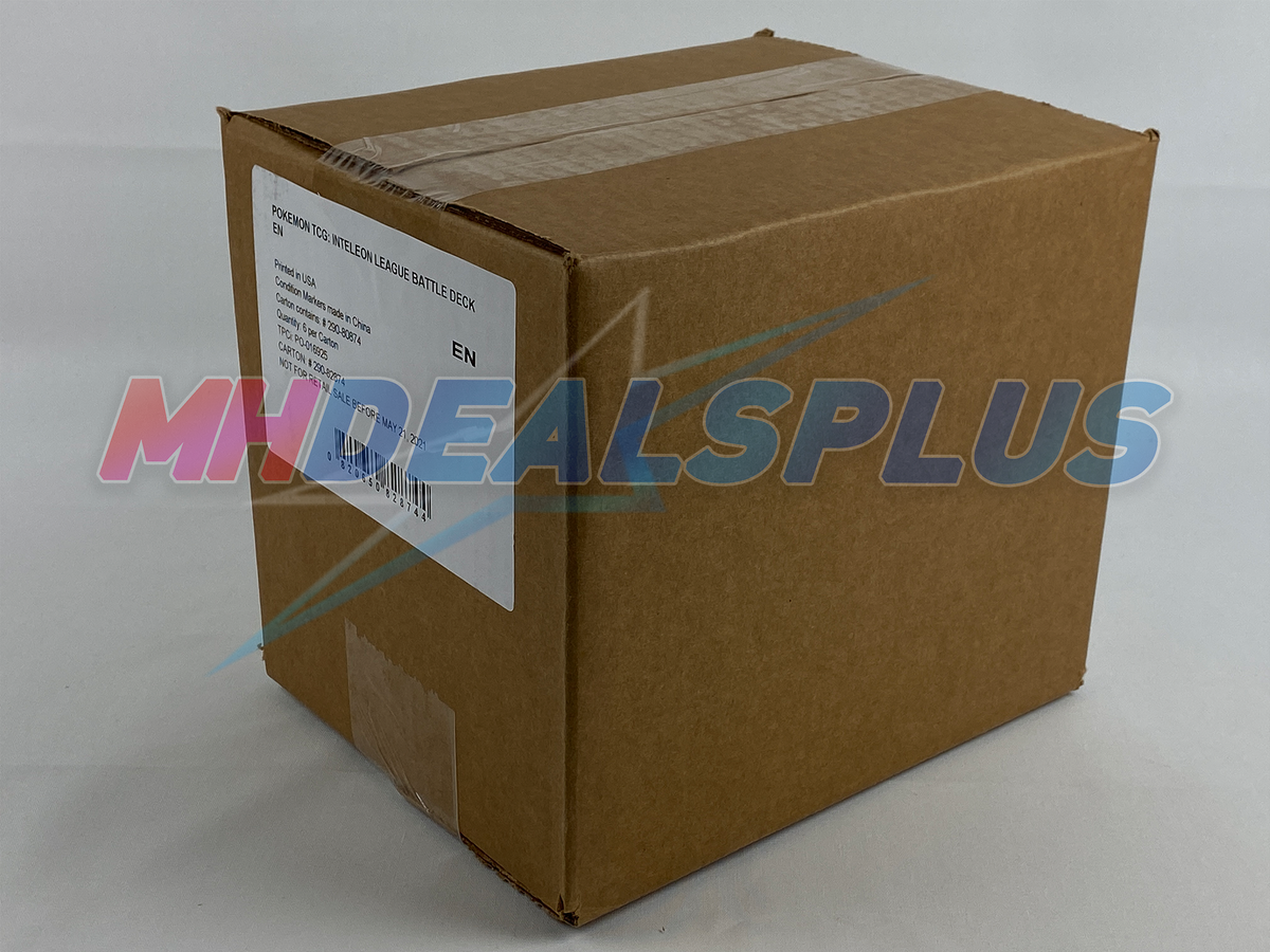 Pokemon TCG: Inteleon VMAX League Battle Deck Sealed Case - 6 Battle Decks