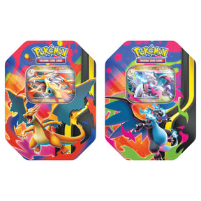 Pokemon Mega Charizard 6 Tin Case