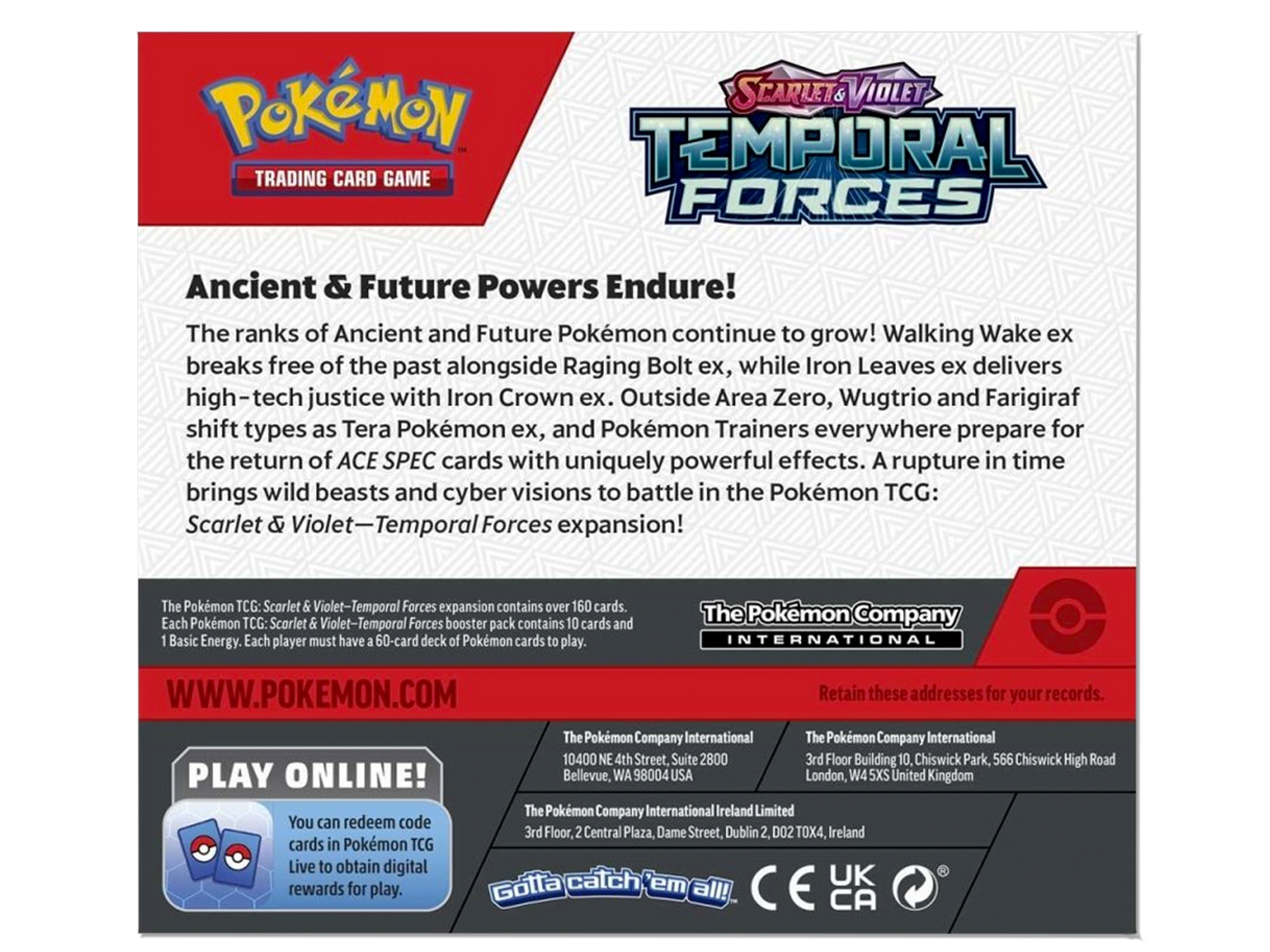Pokemon Temporal Forces Booster Box