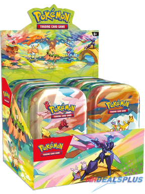 Pokemon Vibrant Paldea Mini Tins Display Case