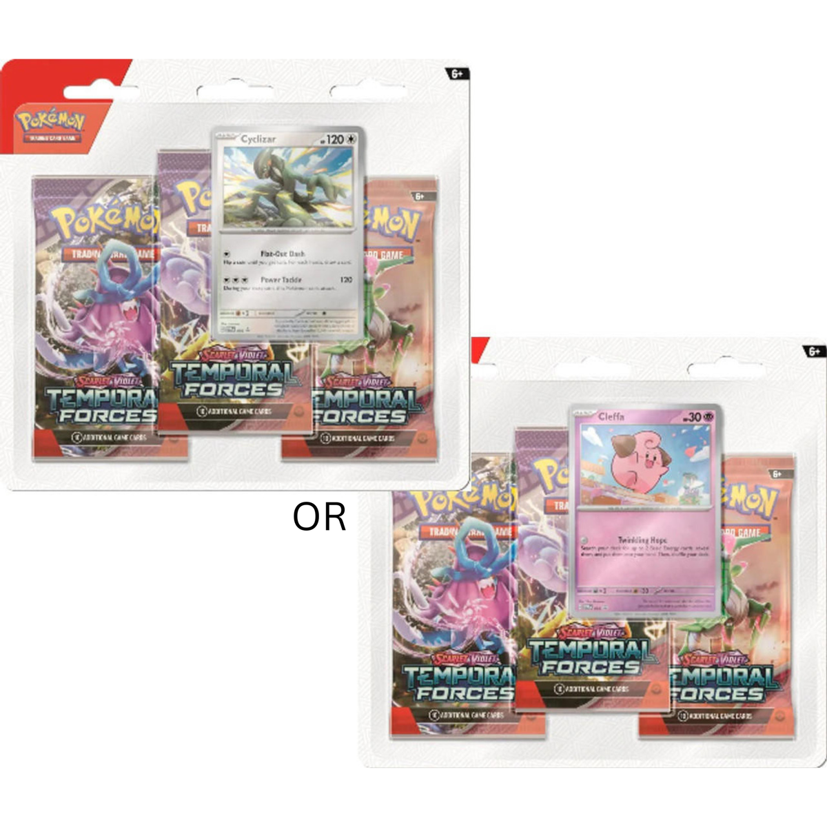 Pokemon Temporal Forces 3 Pack Blister